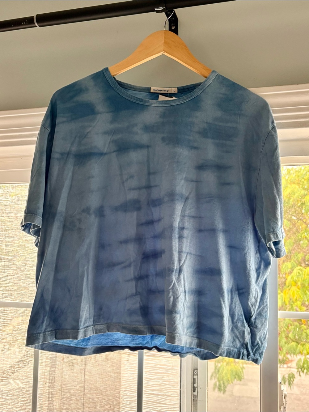 Industry of All Nations Natural Indigo Tee — Size L